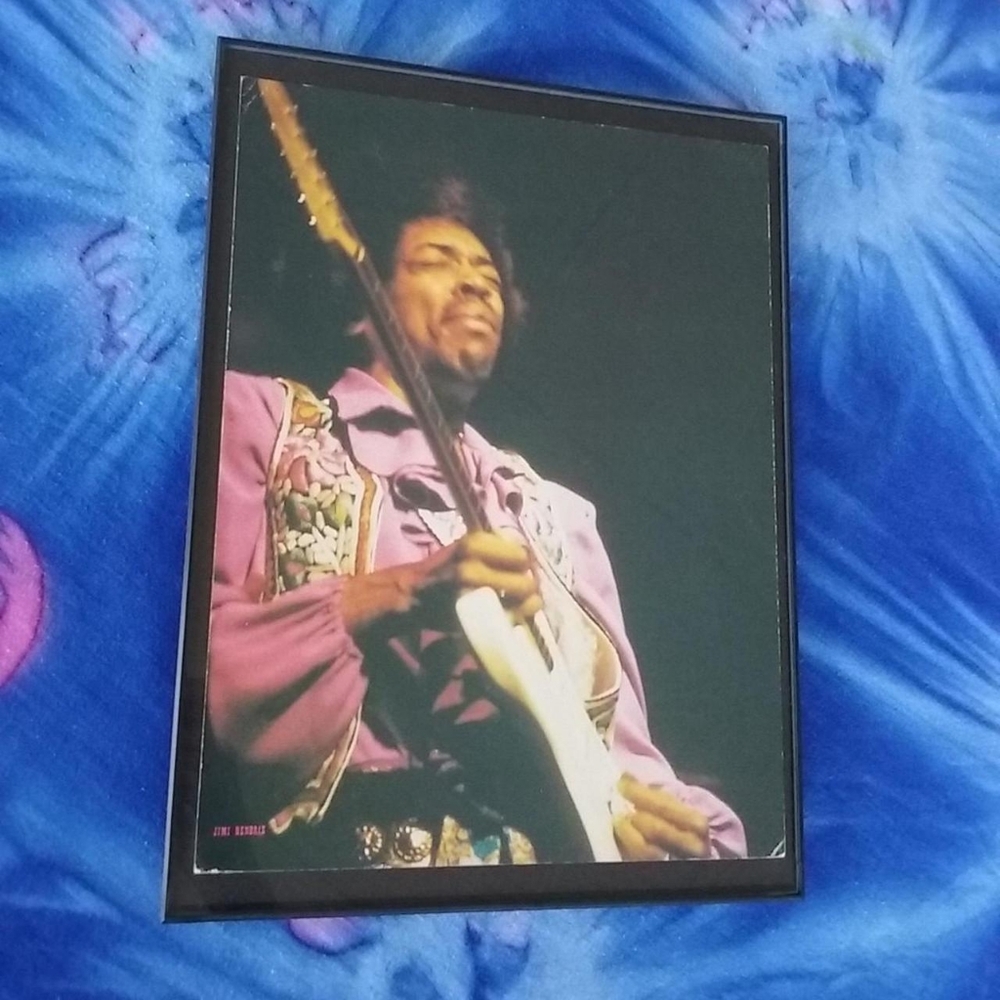 1970s Jimi Hendrix Vintage Are You Experienced Retro Wall Decor Framed